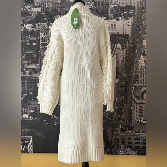 FARM Rio Fringed Cable-Knit Midi Dress - Picture 7 of 8